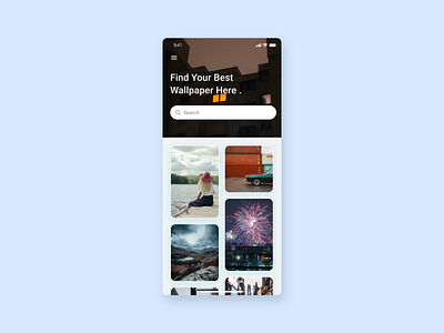 Daily UI 30: Wallpaper source app ui ux wallpaper