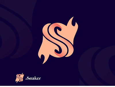 snaker logo brand logo branding company logo design illustration logo logo design logo download logo idea logo mark logo vector logodesign logos logotype minimalist logo modern logo new logo s logo snack logo snack mark