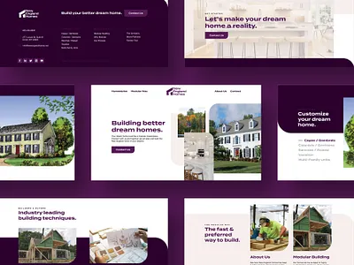 New England Homes Website building construction design development home landing lumber mill modular new england new hampshire page ui ux website