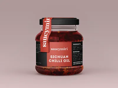 Brand and Label design for ASIAN SAUCES "Saucymiri" asian asian sauces brand brand identity branding food food label design graphic design korean design logo package design sauce design sauce label sauce package sauces