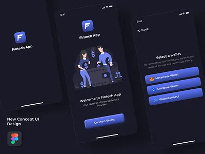 Web3.0 Fintech App UI Design 🚀 bank bank app blockchain concept creative crypto dribbble ebank figma figma community finance fintech metaverse mobile mobile app network presentation redesign web3 web3.0