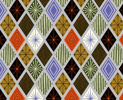 retro harlequin harlequin illustration pattern retro surface design surface pattern design