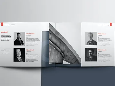 Company Profile Landscape A5 abstract brochure business cmyk company company profile corporate creative elements envato indesign infographics landscape magazine modern portfolio profile template trend trendy