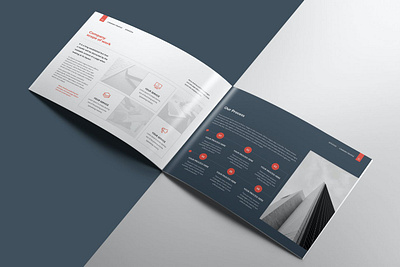 Company Profile Landscape A5 abstract brochure business cmyk company company profile corporate creative elements envato indesign infographics landscape magazine modern portfolio profile template trend trendy