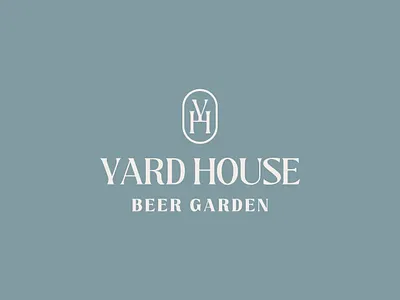 Yard House Beer Garden beer beer garden branding garden graphic design icon logo minimal typography vector