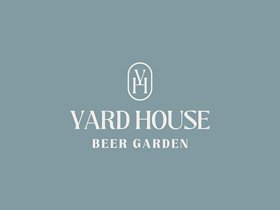 Yard House Beer Garden beer beer garden branding garden graphic design icon logo minimal typography vector