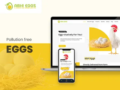 Egg Website | UIUX Design | Web Design branding clean cool design egg eggs elementor graphic design hen home interaction landing modern page ui uiux uxdesign visual website wordpress