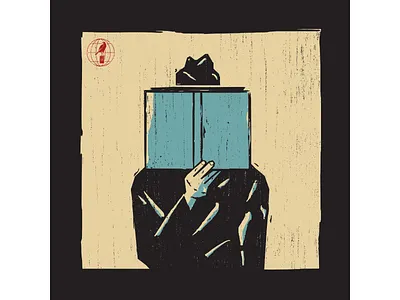 Blue Book book books digitalart digitaldesign graphicdesign illustration illustrator reading retro retro illustration texture vector vintage illustration woodcut woodcut illustration