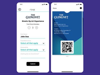 DailyUI #10 Apple Wallet app apple wallet dailyui design exhibition experience invitation ticket ui wallet