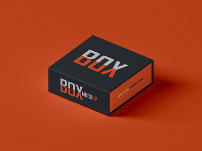 Free Square Sliding Box Mockup packaging mockup
