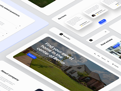 Real Estate - Easometric. clean clean layout design design system minimal typography ui ui design ux web design