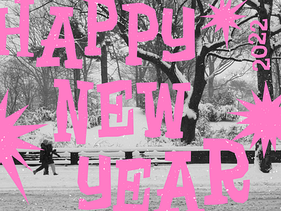 HNY 2022 happy new year new year photography type typography