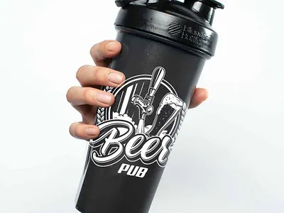 Beer Mockup branding design illustration logo vector