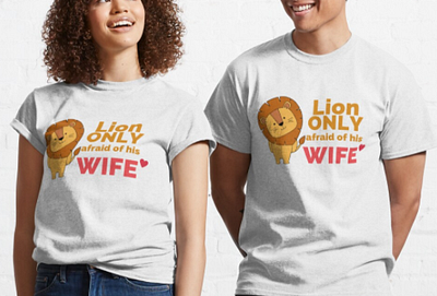 Lion only Afraid his Wife branding design graphic design
