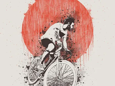Utaku Cyclist design graphic design illustration vector