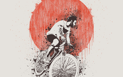 Utaku Cyclist design graphic design illustration vector