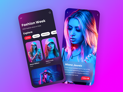 Fashion App Design app design app ui design app ui ux design fashion app fashion app ui ux ios app design mobile app mobile app design mobile app ui design product design social app design ui ui design uiux design