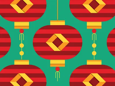 Happy Lunar New Year holiday illustration lantern lunar new year vector