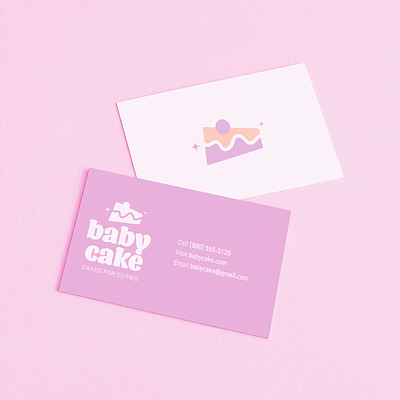 Babycake Business Cards branding business card design digital art logo