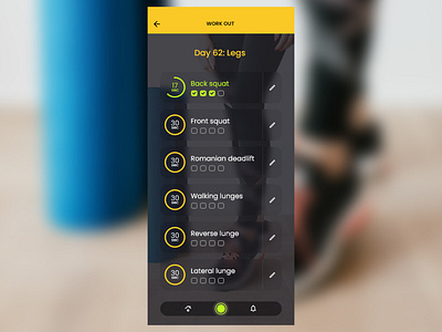 Day 62: Workout of the Day dailyui day 62 ui ui design workout of the day
