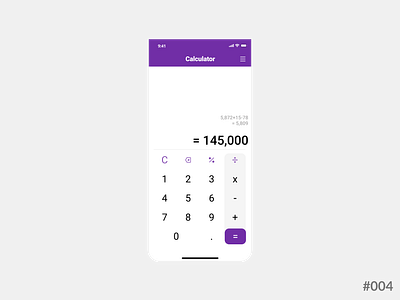 Daily UI #004 - Landing Page 004 app application calculator challenge dailyui dailyui004 learn ui ux uxui web web design