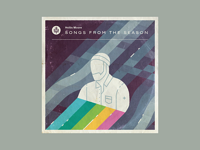 Songs From The Season — EP 50s album design figure hat illustration person rainbow retro texture type water