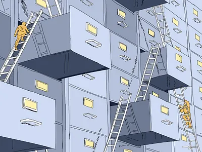 FinTech Branding Illustration color blocking doodles fintech illustration