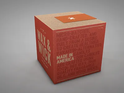 Wax and Wick exploration design graphic design package design