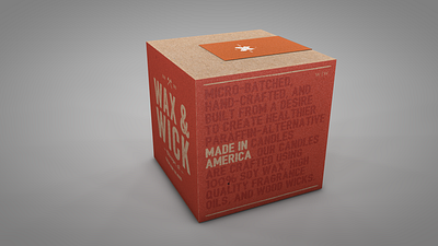 Wax and Wick exploration design graphic design package design