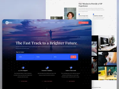 Retirement Website Design desktop finance interface investment landing page mockup sketch ui web web design website