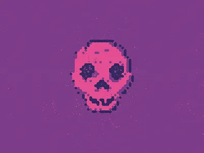 Them Bones bones concept art design illustration illustrator pixel skull stylised texture