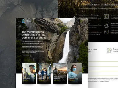 The MacNaughton Lynch Group branding design typography ui user interface ux web design