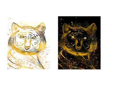 Lunar New Year! Year Of The Tiger 2022 design graphic design illustration logo lunar new year procreate tiger