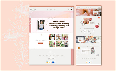 Laceroots Floral Mockup design floralwebsite ui