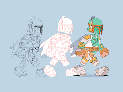 Mandalorian Invisible Friends animation art branding character cute fan friends graphic design icon illustration invisible mandalorian simple star vector wars