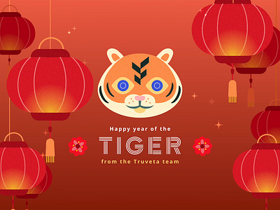 Wishing you a happy and blessed lunar new year! branding chinese chinese new year chinesenewyear design fireworks la lantern lunar lunar new year new year newyear stopasianhate tiger truveta year