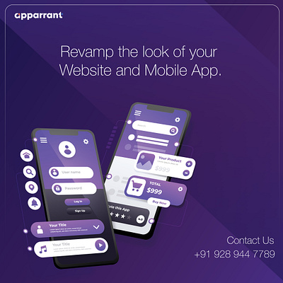 Redesign Your Website & Mobile App with Apparrant. apparranttechnologies design illustration ui uxdesignagency