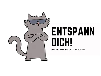 Entspann Dich Katze design graphic design illustration vector