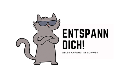 Entspann Dich Katze design graphic design illustration vector