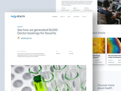 HelloHealth Group doctor healthcare landingpage