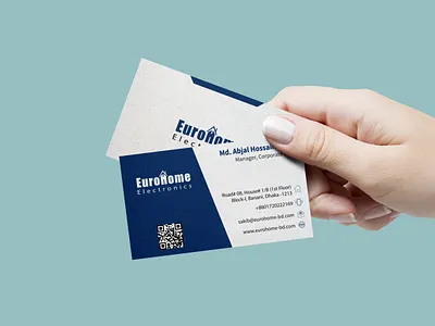 EuroHome Electronics | Business Card Mockup branding business card graphic design illustrator