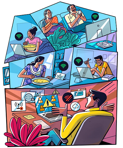 network solutions- use case 2 branding design expression graphic design illustration logo satishgangaiah ui ux vector