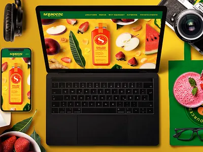 Squeeze Juice Co. Branding branding creative agency design illustration logo logotype menu design vector