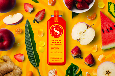 Squeeze Juice Co. Label Design branding creative agency design illustration label logo logotype