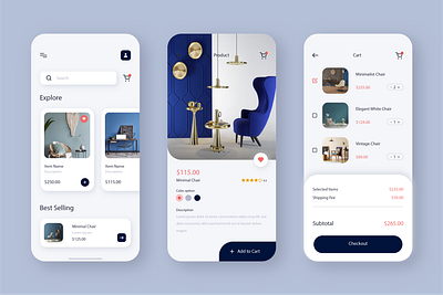 Furniture shop mobile App animation app app design 2022 app design trending branding design furniture e commerce app furniture shop furniture shop app graphic design latest app design latest app design 2022 minimalist app design new app design trendy mobile app design ui ui ux ui ux app unique app design user friendly app design