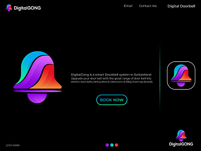 Digital Doorbell App logo alarm brand identity branding creative logo doorbell icon doorbell logo ecommerce gradient bell logo design logo designer logo idea modern doorbell modern logo notification professional logo sound system vector logo visual identity