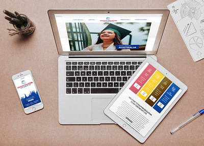 Dolphin Education Website Development branding design indesignmedia web development webdesign