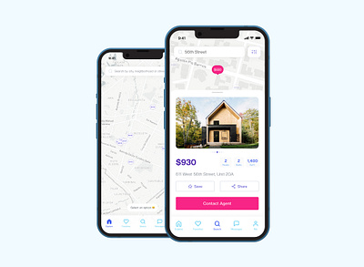 Apartment Hunting App Concept app concept product design ui ux ux design ux ui design