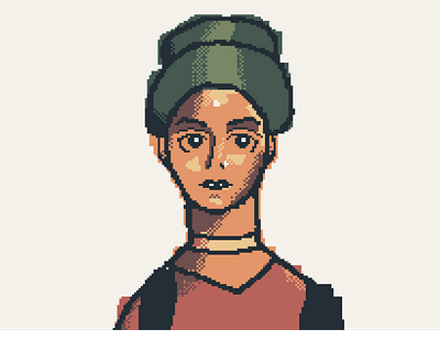 Roman Portrait in Pixel Art design gamedev illustration illustrator nintendo