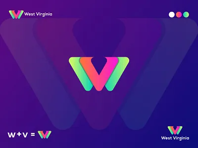 w+v logo abstract logo business logo colorful logo creative logo design flat logo letter w v logo logo logo and branding logo design logotype minimal logo minimalist logo modern creative modern logo modern w v logo unique logo west virginia wv logo
